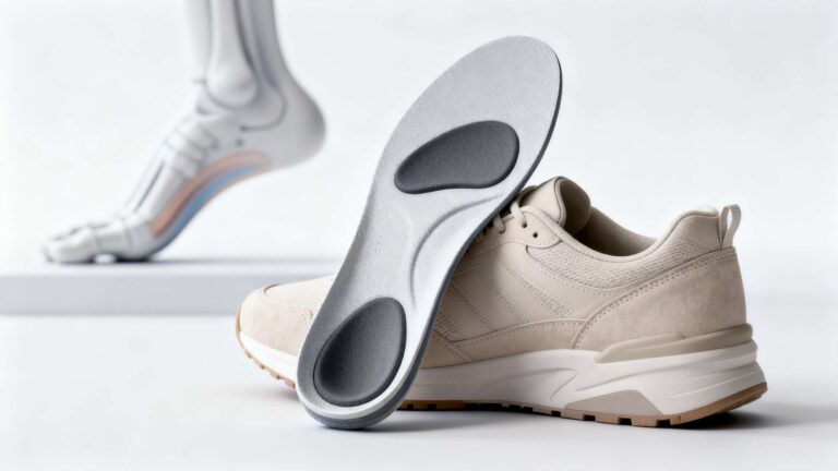 Firm arch support insoles designed for arch pain relief