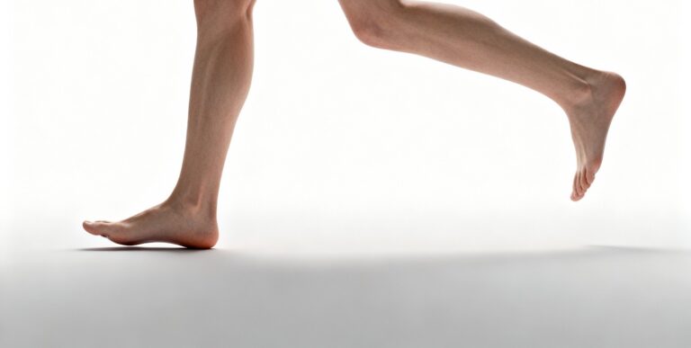 Side-by-side comparison of foot overpronation during walking and running in a clean clinical setting